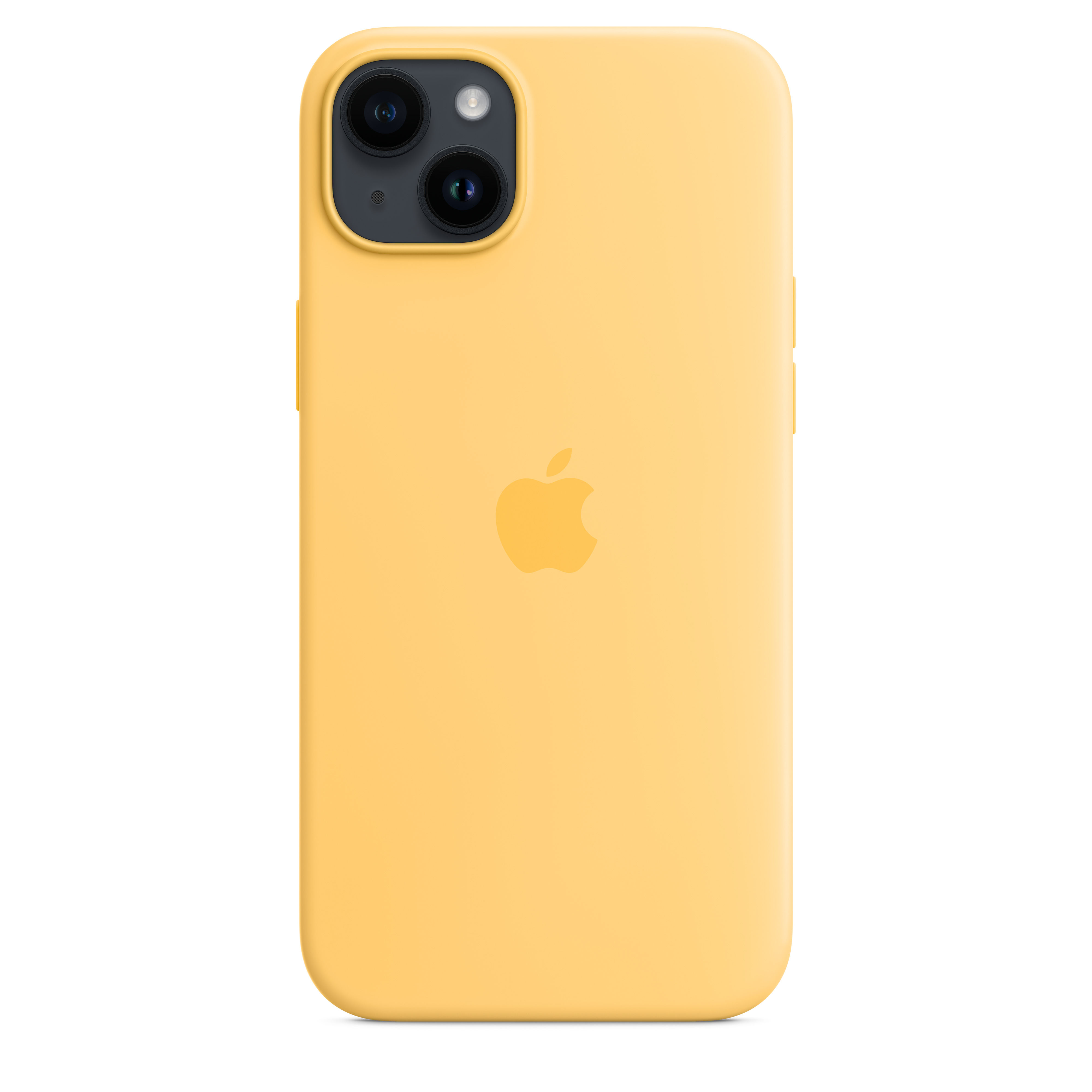 Apple Silikon Case iPhone 14 Plus mit MagSafe (sonnenlicht)