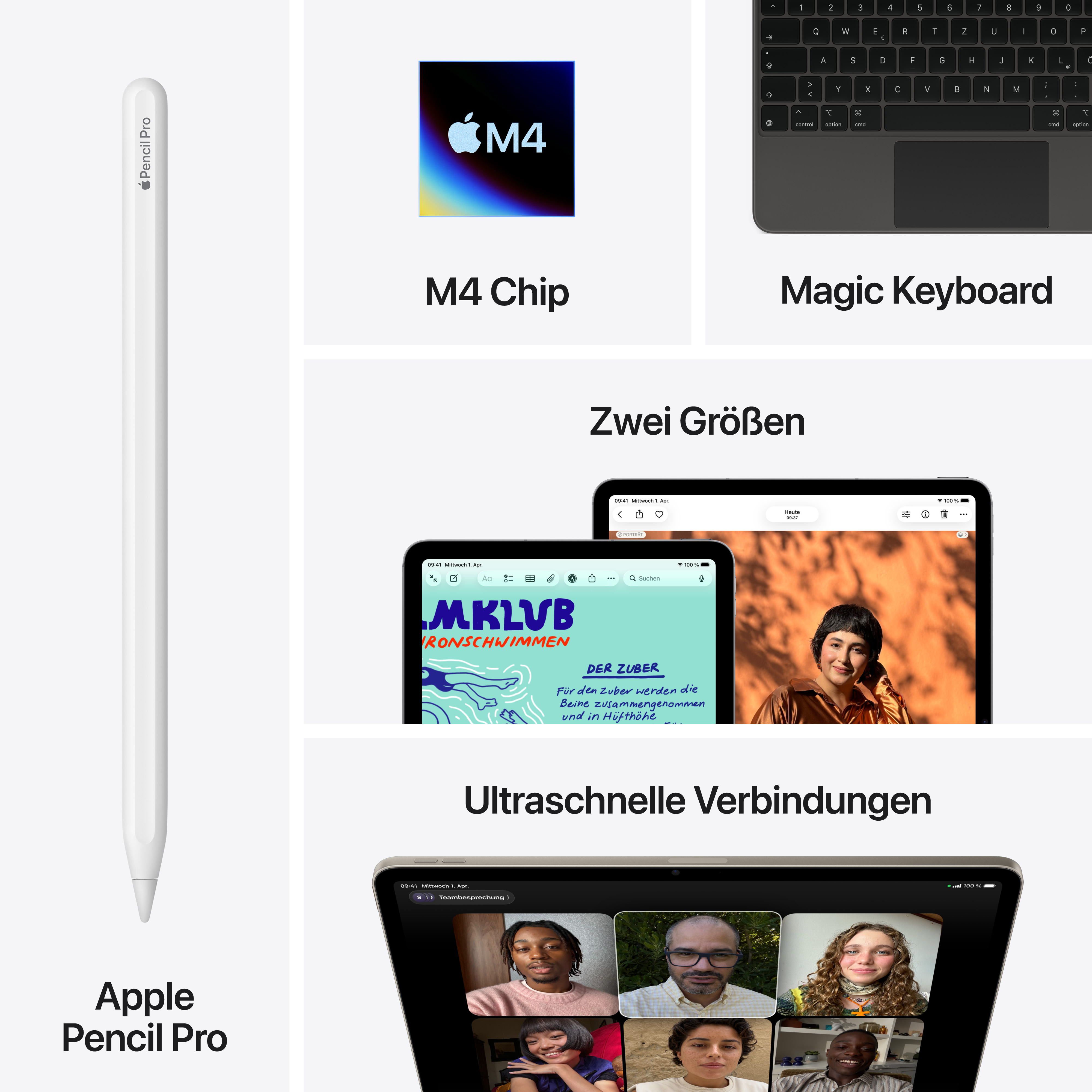 Apple iPad Air 11" Wi-Fi + Cellular 256GB - Polarstern / Starlight (M4)