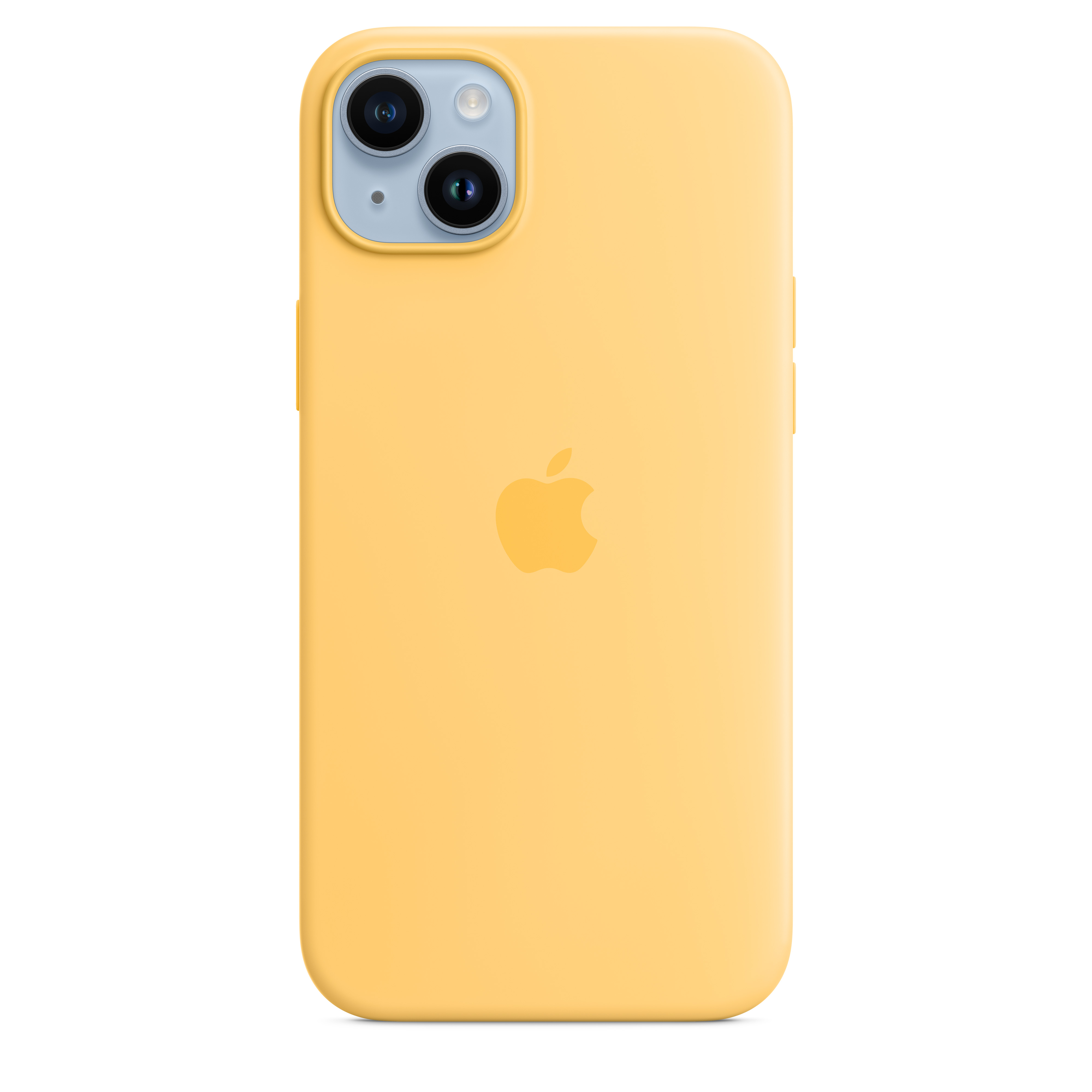 Apple Silikon Case iPhone 14 Plus mit MagSafe (sonnenlicht)