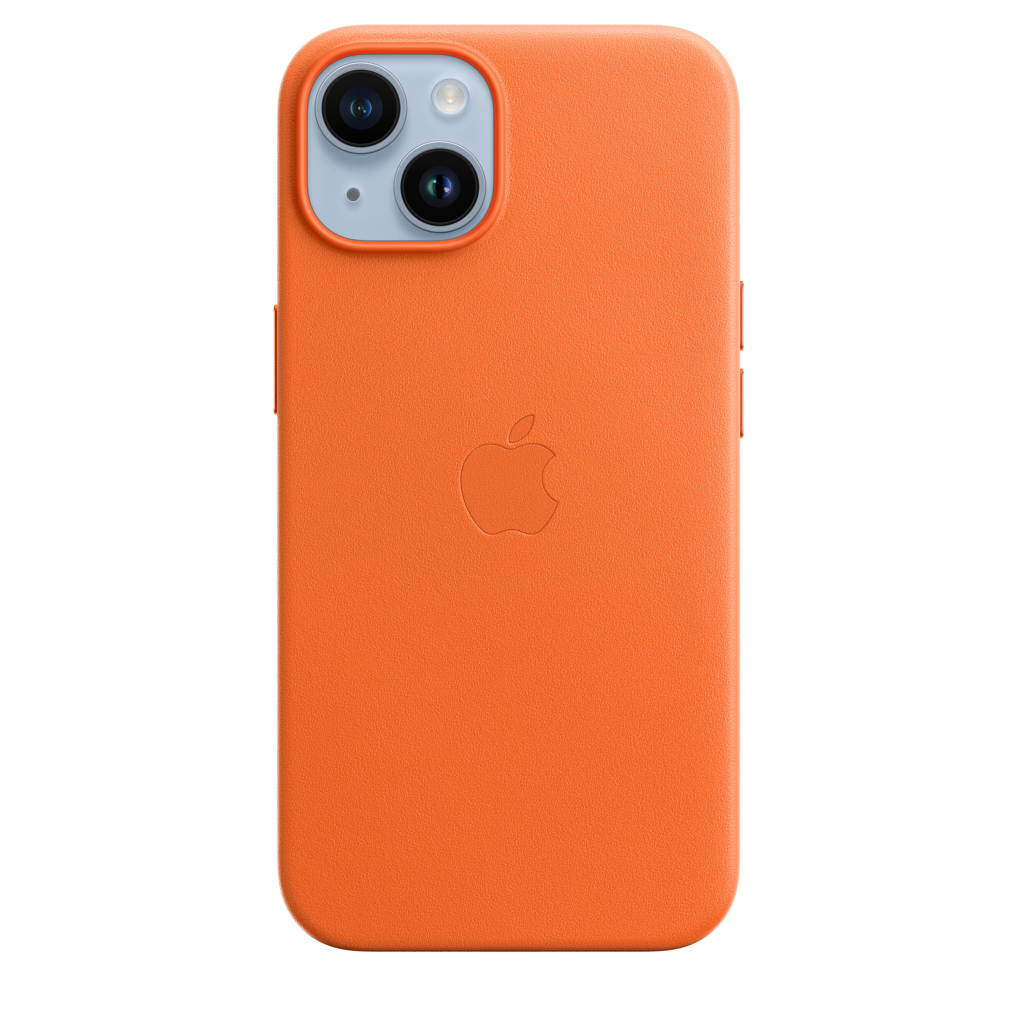 Apple Leder Case iPhone 14 mit MagSafe (orange)