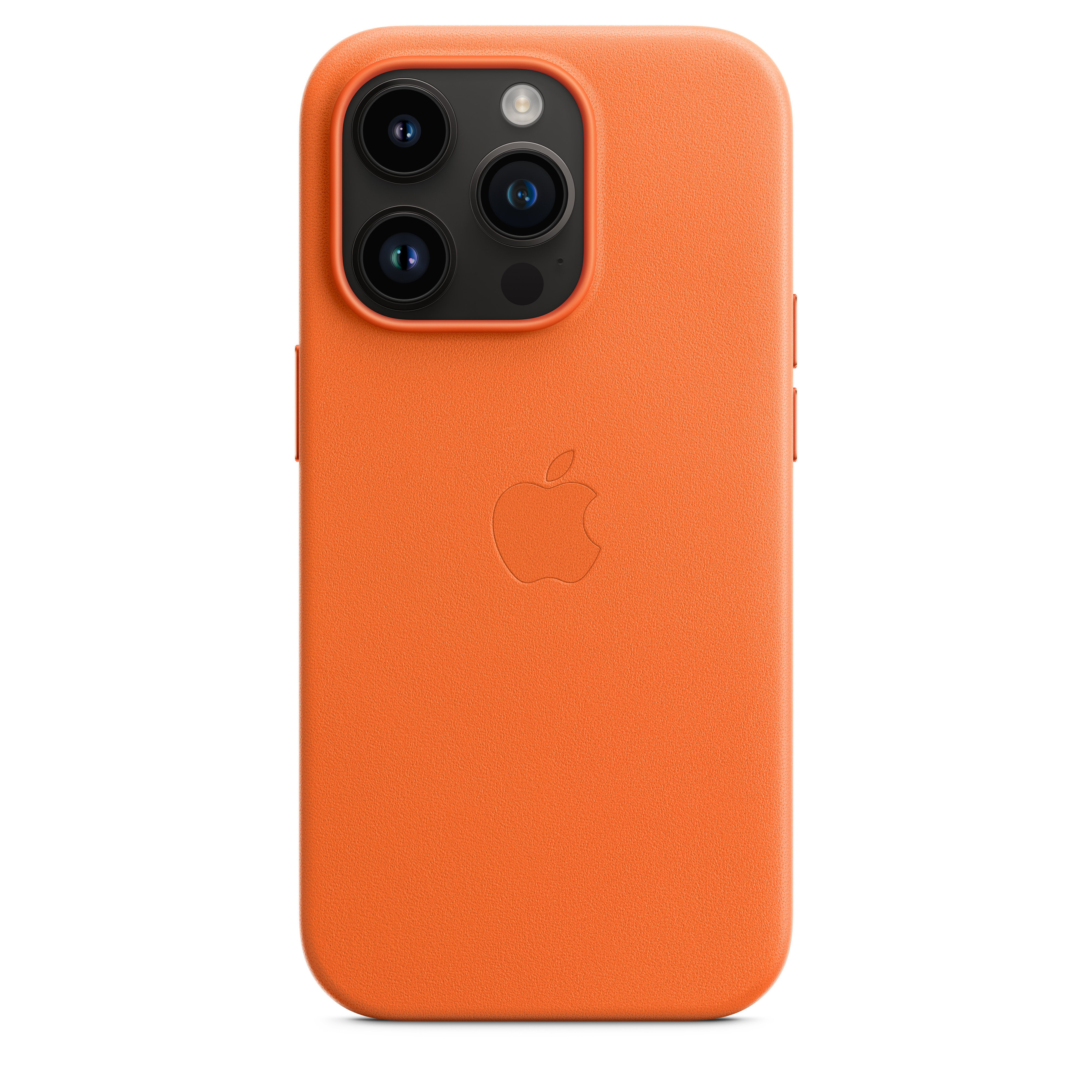 Apple Leder Case iPhone 14 Pro mit MagSafe (orange)